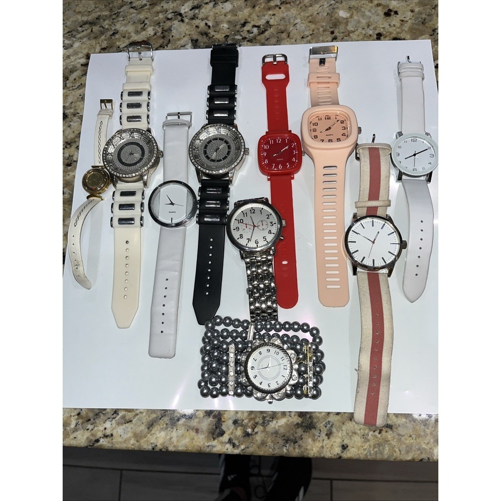 Watches Lot of 10 Women's used Need Batteries